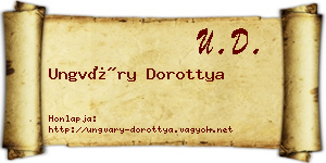 Ungváry Dorottya névjegykártya